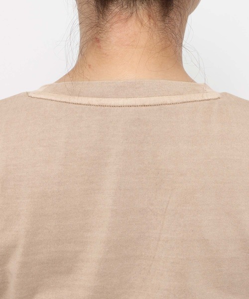 mysty woman（ミスティウーマン）の「ピグメントTシャツ半袖　798492（Tシャツ/カットソー・レディース・ベージュ/チャコールグレー/オフホワイト・FREE）」の16枚目の写真