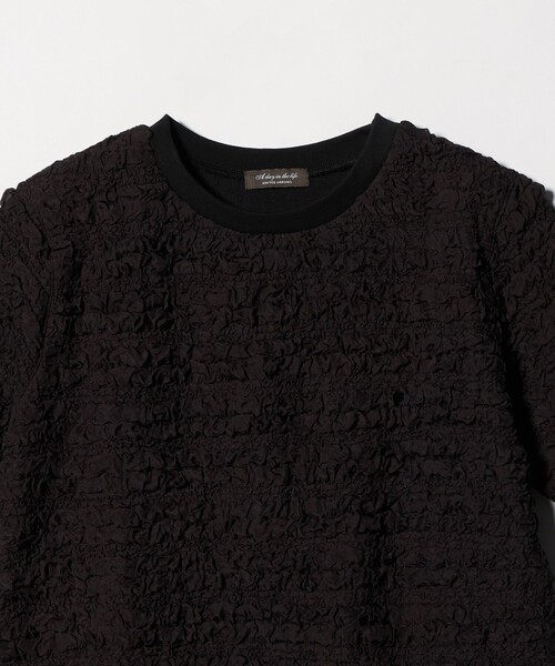 A DAY IN THE LIFE UNITED ARROWS(アデイインザライフユナイテッドアローズ)の「シャーリングボーダー ショートスリーブカットソー<A DAY IN THE LIFE>(Tシャツ/カットソー・レディース・ブラック/イエロー/オフホワイト・FREE)」の6枚目の写真