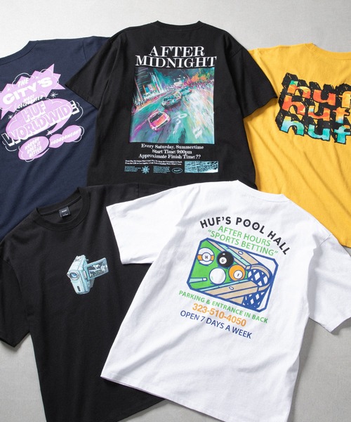 HUF(ハフ)の「RACK EM UP TEE(Tシャツ/カットソー・メンズ・ブラック/ホワイト・L/XL/XXL/M/S)」の17枚目の写真
