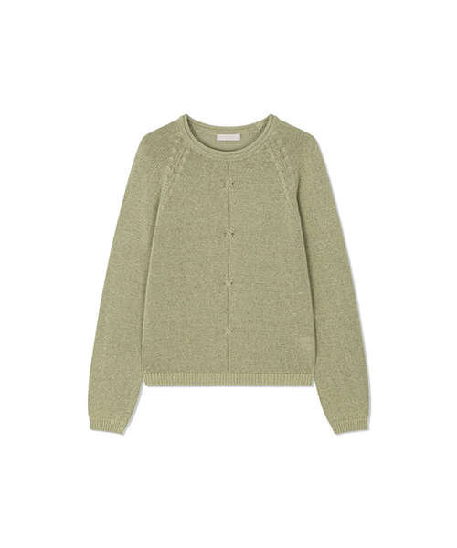 Yuje(ユジェ)の「FURL SUMMER KNIT (3color)(ニット/セーター・レディース・スカイブルー/Off White/ライム・FREE)」の2枚目の写真
