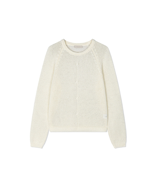 Yuje(ユジェ)の「FURL SUMMER KNIT (3color)(ニット/セーター・レディース・スカイブルー/Off White/ライム・FREE)」の1枚目の写真