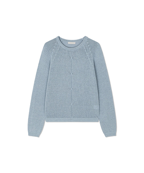 Yuje(ユジェ)の「FURL SUMMER KNIT (3color)(ニット/セーター・レディース・スカイブルー/Off White/ライム・FREE)」の3枚目の写真