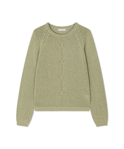 Yuje(ユジェ)の「FURL SUMMER KNIT (3color)(ニット/セーター・レディース・スカイブルー/Off White/ライム・FREE)」の10枚目の写真
