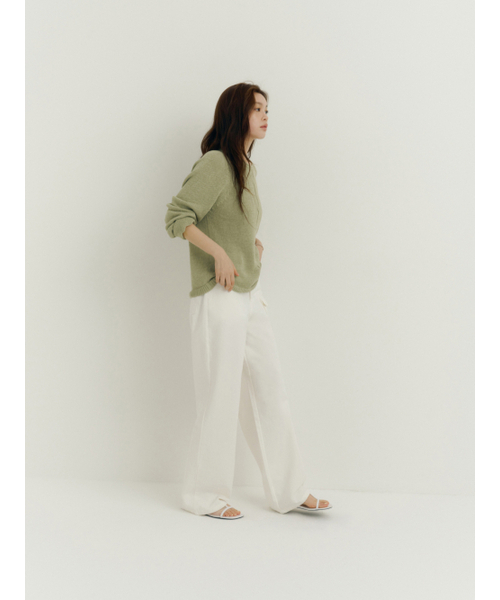 Yuje(ユジェ)の「FURL SUMMER KNIT (3color)(ニット/セーター・レディース・スカイブルー/Off White/ライム・FREE)」の15枚目の写真