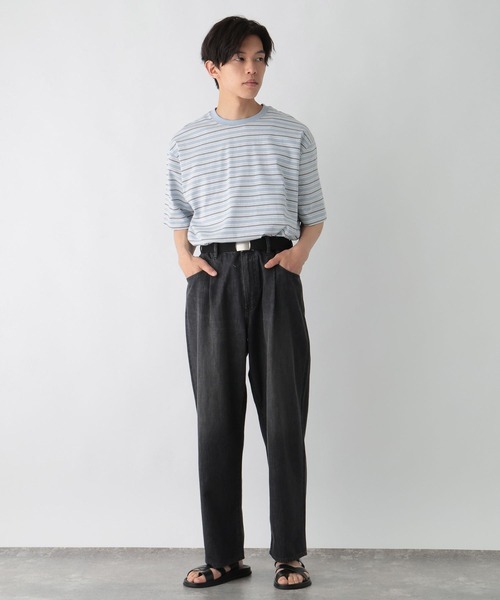 GLOBAL WORK(グローバルワーク)の「マルチボーダーTEE(Tシャツ/カットソー・メンズ・ホワイト/グレー/チャコールグレー・MEDIUM/LARGE/SMALL/X-LARGE)」の17枚目の写真
