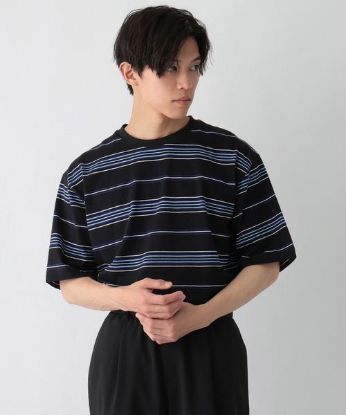 GLOBAL WORK(グローバルワーク)の「マルチボーダーTEE(Tシャツ/カットソー・メンズ・ホワイト/グレー/チャコールグレー・MEDIUM/LARGE/SMALL/X-LARGE)」の16枚目の写真