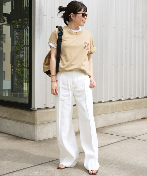 Deuxieme Classe（ドゥーズィエムクラス）の「OPEN AIR CLUB Tシャツ（Tシャツ/カットソー・レディース・タン・FREE）」の11枚目の写真