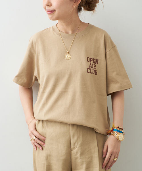 Deuxieme Classe（ドゥーズィエムクラス）の「OPEN AIR CLUB Tシャツ（Tシャツ/カットソー・レディース・タン・FREE）」の14枚目の写真