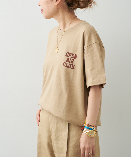Deuxieme Classe（ドゥーズィエムクラス）の「OPEN AIR CLUB Tシャツ（Tシャツ/カットソー・レディース・タン・FREE）」の15枚目の写真