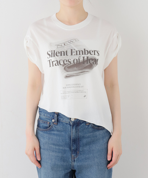 TanC TOKYO/タンクトウキョウ NEWS PRINT Tシャツ（Tシャツ/カットソー