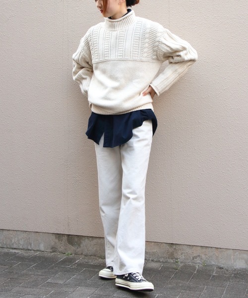 THE SHINZONE(ザ シンゾーン)の「THE SHINZONE/シンゾーン ミックスヤーンモックネックニット MIXED YARN MOCK NECK KNIT 26AMSNI06(ニット/セーター・レディース・ネイビー/ナチュラル・FREE)」の9枚目の写真