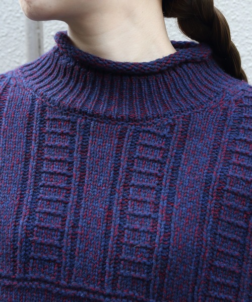 THE SHINZONE(ザ シンゾーン)の「THE SHINZONE/シンゾーン ミックスヤーンモックネックニット MIXED YARN MOCK NECK KNIT 26AMSNI06(ニット/セーター・レディース・ネイビー/ナチュラル・FREE)」の14枚目の写真