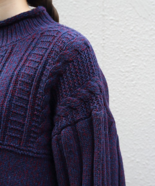 THE SHINZONE(ザ シンゾーン)の「THE SHINZONE/シンゾーン ミックスヤーンモックネックニット MIXED YARN MOCK NECK KNIT 26AMSNI06(ニット/セーター・レディース・ネイビー/ナチュラル・FREE)」の15枚目の写真