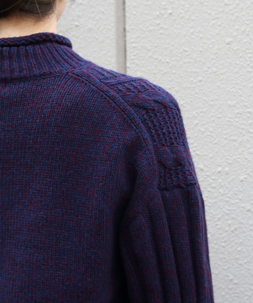 THE SHINZONE(ザ シンゾーン)の「THE SHINZONE/シンゾーン ミックスヤーンモックネックニット MIXED YARN MOCK NECK KNIT 26AMSNI06(ニット/セーター・レディース・ネイビー/ナチュラル・FREE)」の16枚目の写真