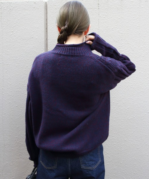 THE SHINZONE(ザ シンゾーン)の「THE SHINZONE/シンゾーン ミックスヤーンモックネックニット MIXED YARN MOCK NECK KNIT 26AMSNI06(ニット/セーター・レディース・ネイビー/ナチュラル・FREE)」の20枚目の写真