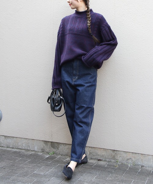 THE SHINZONE(ザ シンゾーン)の「THE SHINZONE/シンゾーン ミックスヤーンモックネックニット MIXED YARN MOCK NECK KNIT 26AMSNI06(ニット/セーター・レディース・ネイビー/ナチュラル・FREE)」の21枚目の写真