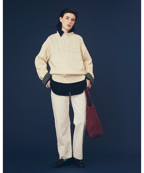 THE SHINZONE(ザ シンゾーン)の「THE SHINZONE/シンゾーン ミックスヤーンモックネックニット MIXED YARN MOCK NECK KNIT 26AMSNI06(ニット/セーター・レディース・ネイビー/ナチュラル・FREE)」の12枚目の写真