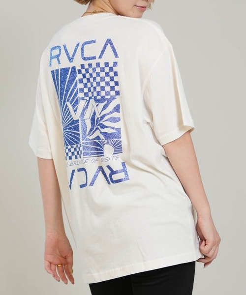 RVCA(ルーカ)の「RVCA/ルーカ 半袖 Tシャツ BG04C212(Tシャツ/カットソー・レディース・クリーム/オレンジ/ホワイト・S/M)」の2枚目の写真
