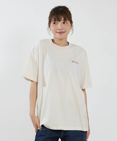 RVCA(ルーカ)の「RVCA/ルーカ 半袖 Tシャツ BG04C212(Tシャツ/カットソー・レディース・クリーム/オレンジ/ホワイト・S/M)」の18枚目の写真