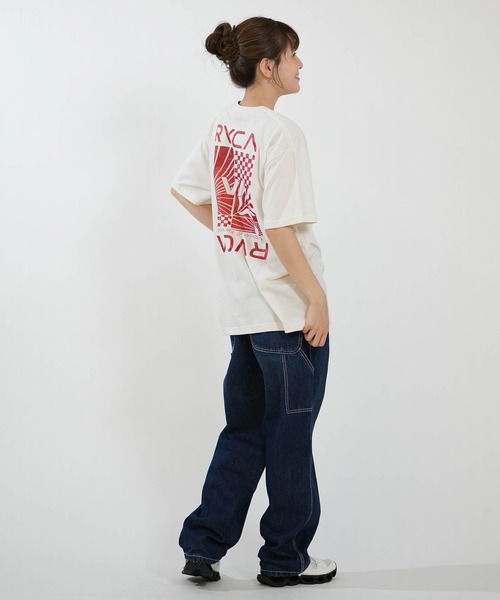 RVCA(ルーカ)の「RVCA/ルーカ 半袖 Tシャツ BG04C212(Tシャツ/カットソー・レディース・クリーム/オレンジ/ホワイト・S/M)」の4枚目の写真