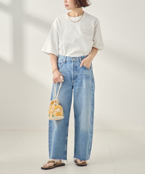BAUM UND PFERDGARTEN(バウムウンドヘルガーデン)の「BAUM UND PFERDGARTEN/バウム ウンド ヘルガーデン JIANA 22135 Tシャツ(Tシャツ/カットソー・レディース・ブラック/ホワイト/ネイビー・SMALL)」の13枚目の写真
