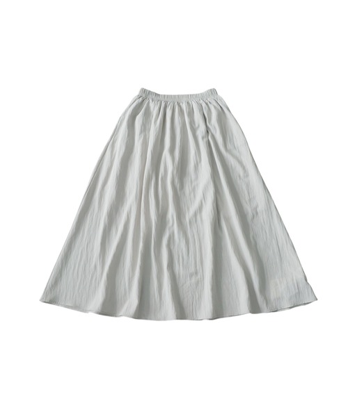antiqua(アンティカ)の「ギャザー フレア ロングスカート(スカート・レディース・グレー/ブラック/アイボリー・ONESIZE)」の14枚目の写真