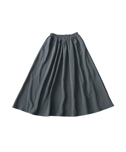 antiqua(アンティカ)の「ギャザー フレア ロングスカート(スカート・レディース・グレー/ブラック/アイボリー・ONESIZE)」の16枚目の写真