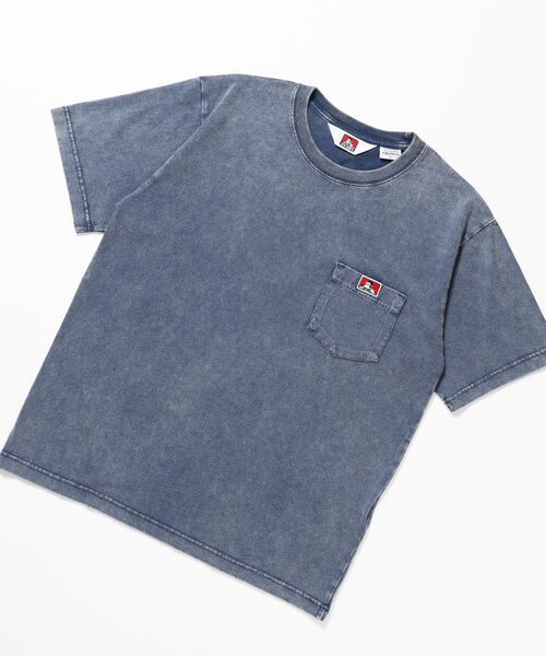 BEN DAVIS（ベンデイビス）の「【BEN DAVIS（ベンデイビス）】 VNTG POCKET TEE / Tシャツ 半袖 クルーネック 加工 ワンポイント ユニセックス ポケット（Tシャツ/カットソー・メンズ・オフホワイト/ネイビー/ブラック/グリーン系その他5/レッド・X-LARGE/SMALL/LARGE/MEDIUM）」の4枚目の写真
