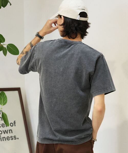 BEN DAVIS（ベンデイビス）の「【BEN DAVIS（ベンデイビス）】 VNTG POCKET TEE / Tシャツ 半袖 クルーネック 加工 ワンポイント ユニセックス ポケット（Tシャツ/カットソー・メンズ・オフホワイト/ネイビー/ブラック/グリーン系その他5/レッド・X-LARGE/SMALL/LARGE/MEDIUM）」の7枚目の写真