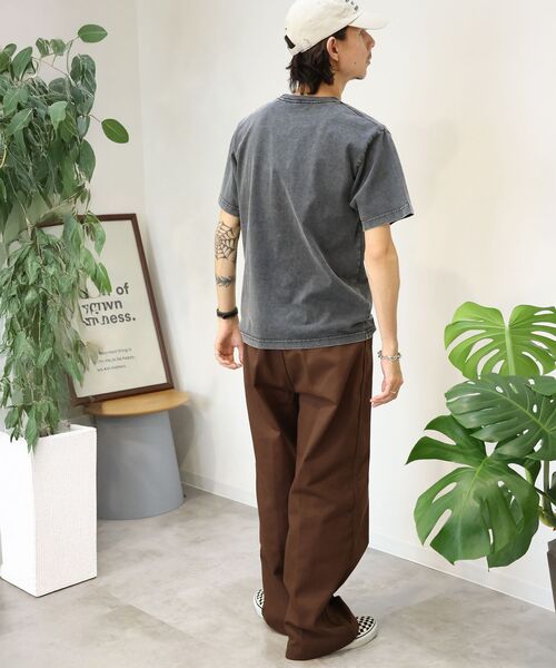 BEN DAVIS（ベンデイビス）の「【BEN DAVIS（ベンデイビス）】 VNTG POCKET TEE / Tシャツ 半袖 クルーネック 加工 ワンポイント ユニセックス ポケット（Tシャツ/カットソー・メンズ・オフホワイト/ネイビー/ブラック/グリーン系その他5/レッド・X-LARGE/SMALL/LARGE/MEDIUM）」の9枚目の写真
