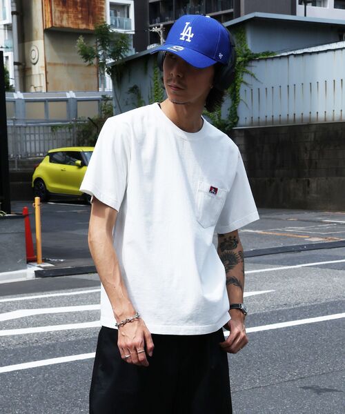 BEN DAVIS（ベンデイビス）の「【BEN DAVIS（ベンデイビス）】 VNTG POCKET TEE / Tシャツ 半袖 クルーネック 加工 ワンポイント ユニセックス ポケット（Tシャツ/カットソー・メンズ・オフホワイト/ネイビー/ブラック/グリーン系その他5/レッド・X-LARGE/SMALL/LARGE/MEDIUM）」の14枚目の写真