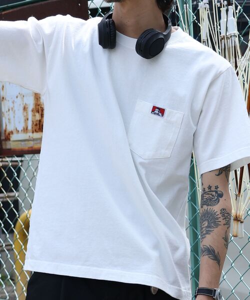 BEN DAVIS（ベンデイビス）の「【BEN DAVIS（ベンデイビス）】 VNTG POCKET TEE / Tシャツ 半袖 クルーネック 加工 ワンポイント ユニセックス ポケット（Tシャツ/カットソー・メンズ・オフホワイト/ネイビー/ブラック/グリーン系その他5/レッド・X-LARGE/SMALL/LARGE/MEDIUM）」の15枚目の写真