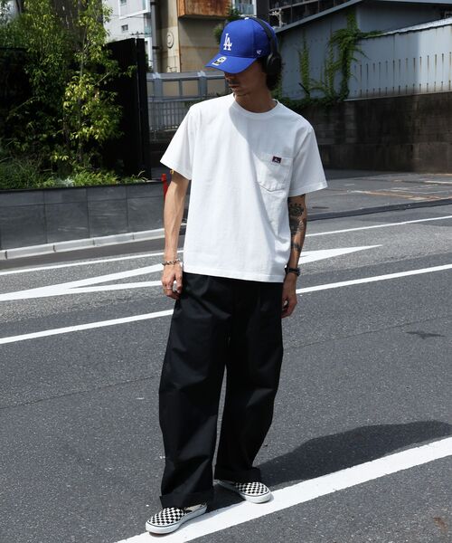 BEN DAVIS（ベンデイビス）の「【BEN DAVIS（ベンデイビス）】 VNTG POCKET TEE / Tシャツ 半袖 クルーネック 加工 ワンポイント ユニセックス ポケット（Tシャツ/カットソー・メンズ・オフホワイト/ネイビー/ブラック/グリーン系その他5/レッド・X-LARGE/SMALL/LARGE/MEDIUM）」の16枚目の写真
