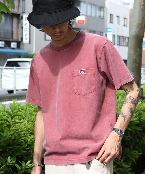 BEN DAVIS（ベンデイビス）の「【BEN DAVIS（ベンデイビス）】 VNTG POCKET TEE / Tシャツ 半袖 クルーネック 加工 ワンポイント ユニセックス ポケット（Tシャツ/カットソー・メンズ・オフホワイト/ネイビー/ブラック/グリーン系その他5/レッド・X-LARGE/SMALL/LARGE/MEDIUM）」の22枚目の写真