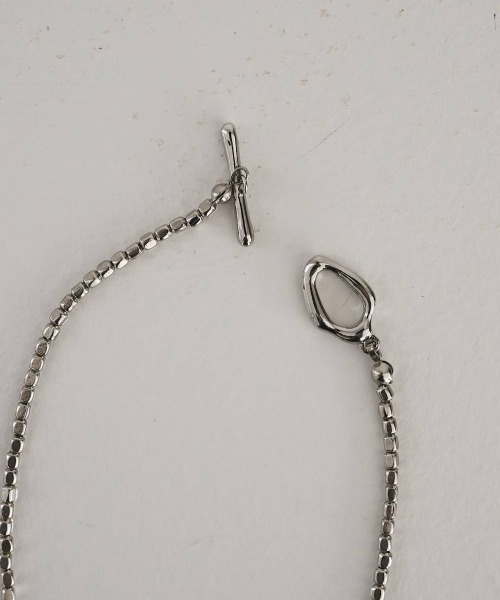 anuke（アンヌーク）の「anuke Cube Beads Necklace（ネックレス・レディース・シルバー・FREE）」の4枚目の写真