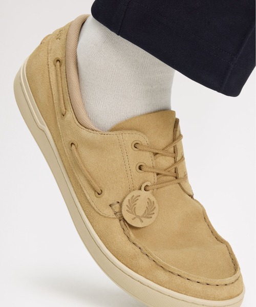 FRED PERRY(フレッドペリー)の「Suede Drury Boat Shoes/スエードボートシューズ(モカシン/デッキシューズ・メンズ・ベージュ・27cm/28cm/26cm)」の3枚目の写真