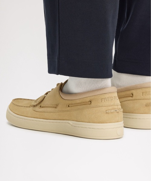FRED PERRY(フレッドペリー)の「Suede Drury Boat Shoes/スエードボートシューズ(モカシン/デッキシューズ・メンズ・ベージュ・27cm/28cm/26cm)」の4枚目の写真