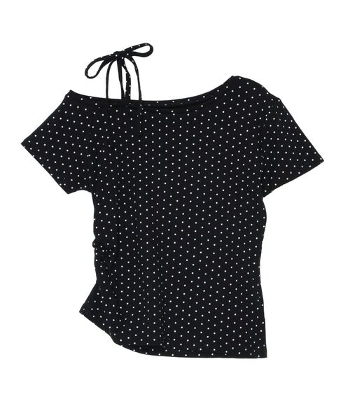 RESEXXY(リゼクシー)の「ワンショルTシャツ(Tシャツ/カットソー・レディース・アイボリー/ブラック・FREE)」の22枚目の写真