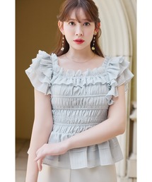 Lumiere Frilled Peplum Top（その他トップス）｜Her lip to（ハー
