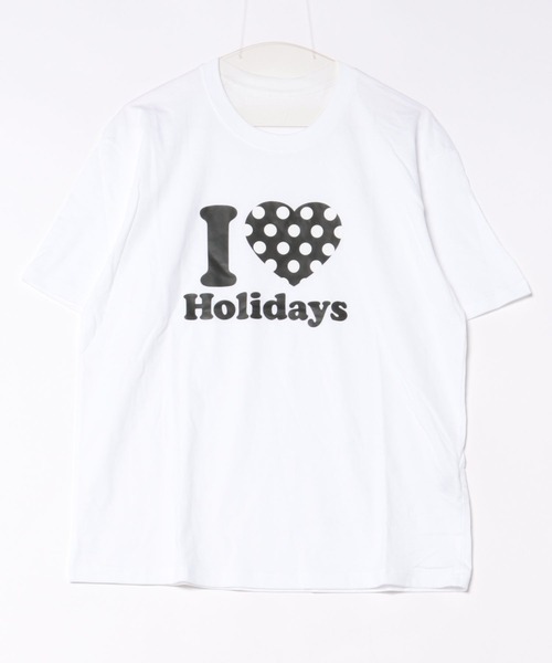 ViViDAY(ビビデー)の「英字ロゴ&ドットハート柄BIGtシャツ(Tシャツ/カットソー・レディース・ホワイト・M)」の16枚目の写真