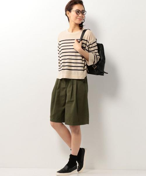 coen（コーエン）の「チノショートガウチョパンツ（その他パンツ・レディース・ブラック/オリーブ・MEDIUM/LARGE）」の7枚目の写真