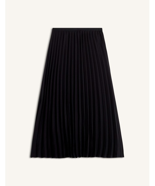 Maison Kitsune(メゾンキツネ)の「MIDI PLEATED SKIRT(スカート・レディース・ブラック・36/34)」の3枚目の写真