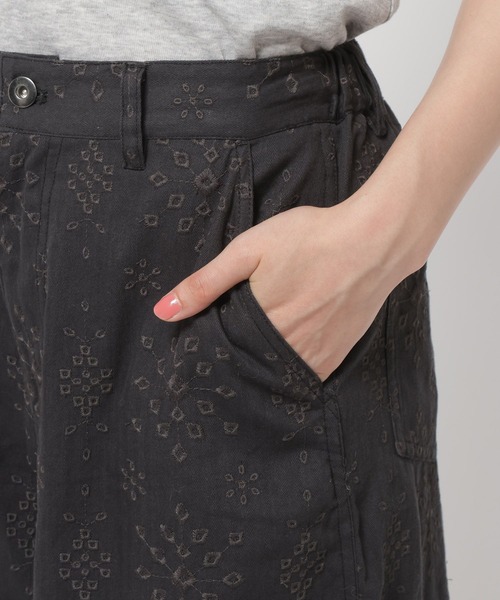 niko and...(ニコアンド)の「ステキナ刺繍ハーフパンツ(その他パンツ・レディース・ブラック/アイボリー・FREE)」の13枚目の写真