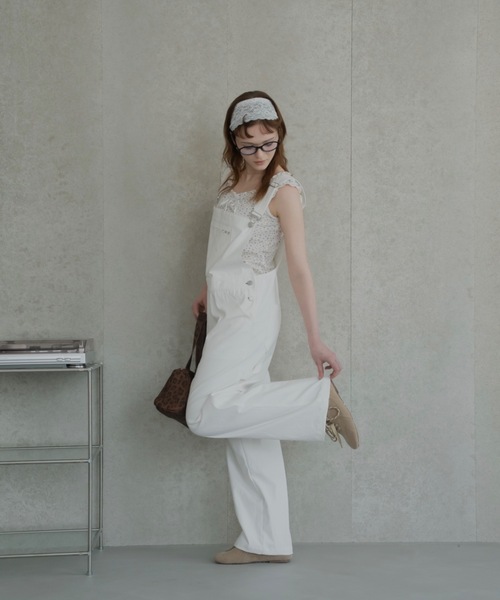 JUMELLE(ジュメロ)の「スタッズサロペット(サロペット/オーバーオール・レディース・アイボリー・SMALL/MEDIUM)」の13枚目の写真