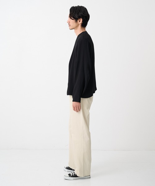 THE TOKYO(ザトウキョウ)の「【SILKα/シルクアルファ】SILK α Pleats Summer Cardigan(カーディガン/ボレロ・メンズ・ブラック・48/46)」の14枚目の写真