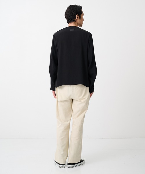 THE TOKYO(ザトウキョウ)の「【SILKα/シルクアルファ】SILK α Pleats Summer Cardigan(カーディガン/ボレロ・メンズ・ブラック・48/46)」の15枚目の写真