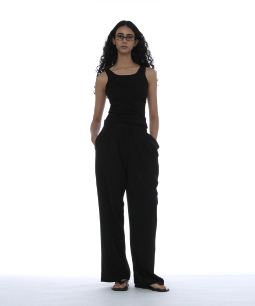 PARTIMENTO WOMEN(パルティメントウィメン)の「ラッチドスリーブレス_ブラック(Tシャツ/カットソー・レディース・その他・SMALL/MEDIUM)」の8枚目の写真