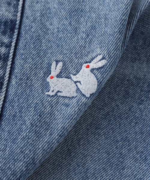 Carne Bollente(カルネボレンテ)の「Carne Bollente / カルネボレンテ Bell-Bottom Bunny(デニムパンツ・レディース・ブルー・24)」の10枚目の写真