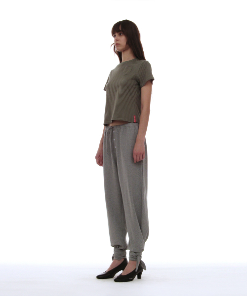 PARTIMENTO WOMEN(パルティメントウィメン)の「PWC ポケットストライプレギュラーT_カーキ(Tシャツ/カットソー・レディース・その他・SMALL/MEDIUM)」の3枚目の写真