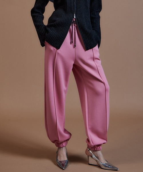 MAISON SPECIAL(メゾンスペシャル)の「Lace-Up Jogger Pants/レースアップジョガーパンツ(その他パンツ・レディース・ネイビー/ピンク/グレー/オフホワイト・38/36)」の4枚目の写真